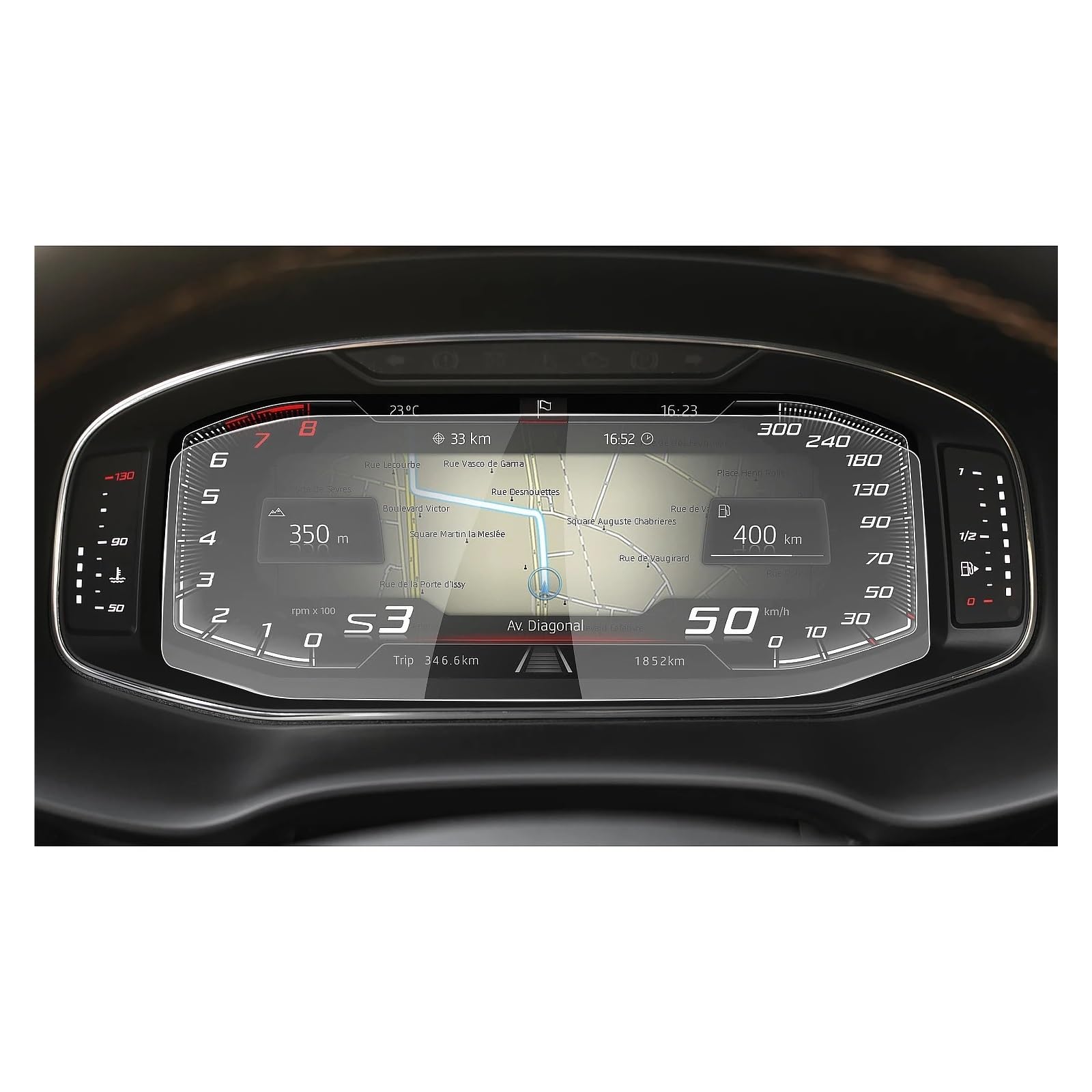 Instrumententafel Schutzfolie Auto LCD Instrument Screen Protector Für Sitz Für Cupra Für Ateca/für Leon/für Tarraco/für Arona/für Ibiza Auto Innen Zubehör GPS Schutzfolie von DELORM