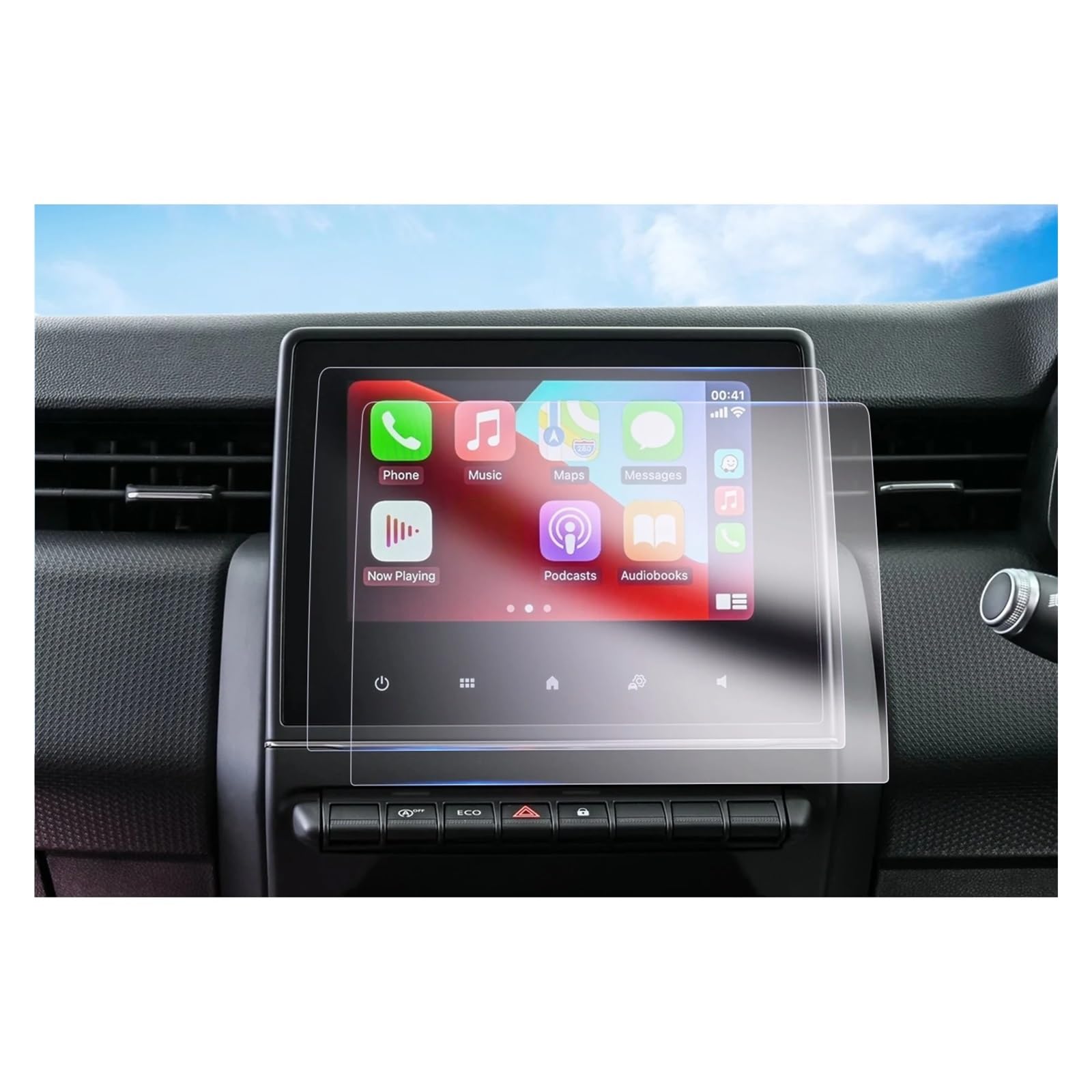 Instrumententafel Schutzfolie Auto Navigation Nano Screen Protector Für Zoe/Für Clio 5/ Für Captur 2/ Für Arkana Für Einfach Für Link 7'' 2024 Auto Zubehör GPS Schutzfolie(7-Inch) von DELORM