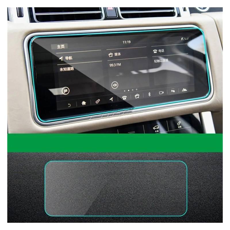 Instrumententafel Schutzfolie Auto Zentrale Klimaanlage Navigation Bildschirm TPU Schutz Film Für Land Für Rover Für Range Für Rover Für Sport L494 Für Vogue L405 Velar 17-20 GPS Schutzfolie(1) von DELORM