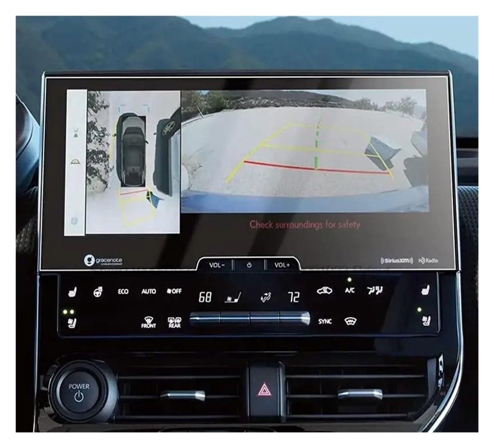 Instrumententafel Schutzfolie Displayschutzfolie Aus Gehärtetem Glas Für Toyota Für BZ4X 2022 2023 12,3 Zoll Autonavigation Infotainment Center Control Touchscreen GPS Schutzfolie von DELORM