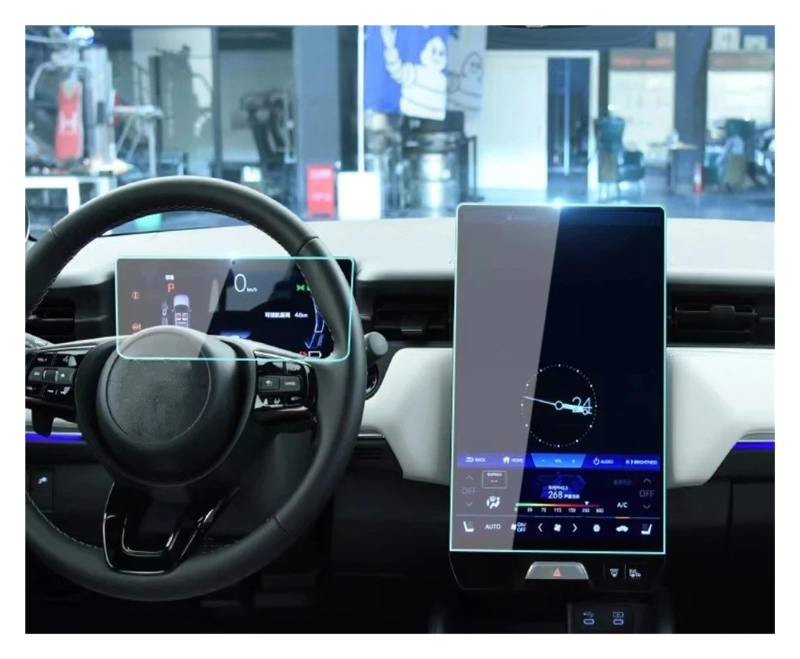 Instrumententafel Schutzfolie Für E.Ny1 Für ENY1 Für ENP1 2023 2024 15,1 Zoll LCD Auto Radio GPS Navigation Gehärtetes Glas Und Dashboard Bildschirm Film Schutz GPS Schutzfolie(Dashboard and GPS) von DELORM