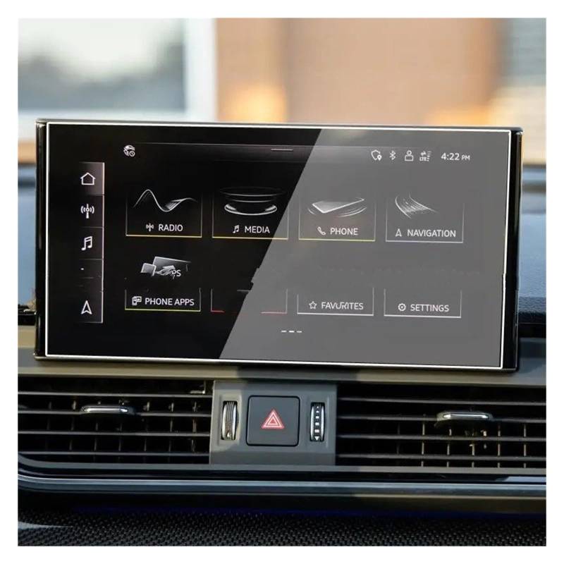 Instrumententafel Schutzfolie Für SQ5 Für Q5 2022 2023 10,1 Zoll Auto GPS Navigation Display Schützen Gehärtetes Glas Screen Protector GPS Schutzfolie von DELORM