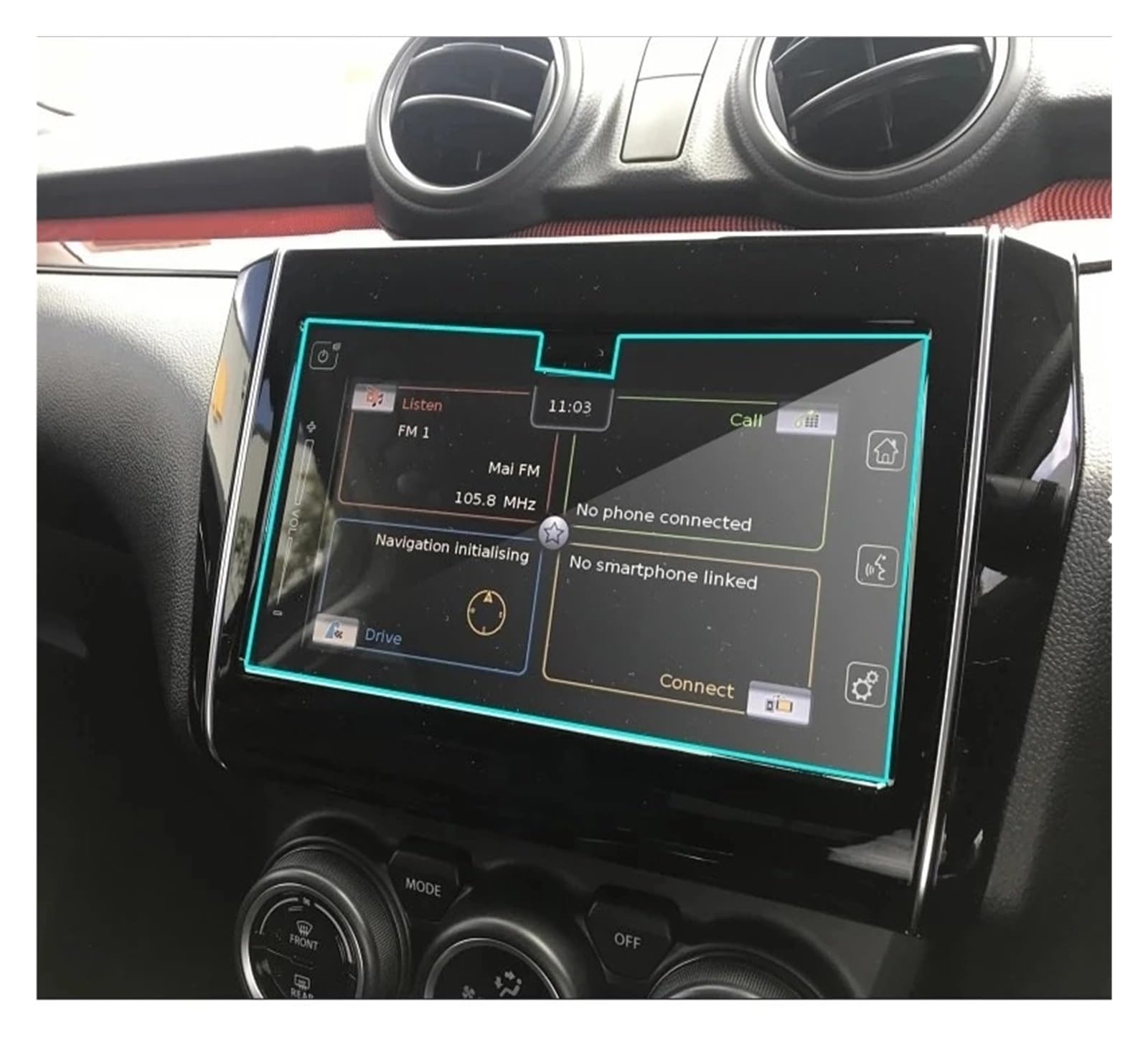 Instrumententafel Schutzfolie Gehärtetem Glas Screen Protector Für Suzuki Für Swift 2020 Auto Styling Navigation Stahl Portective Auto Zubehör GPS Schutzfolie von DELORM