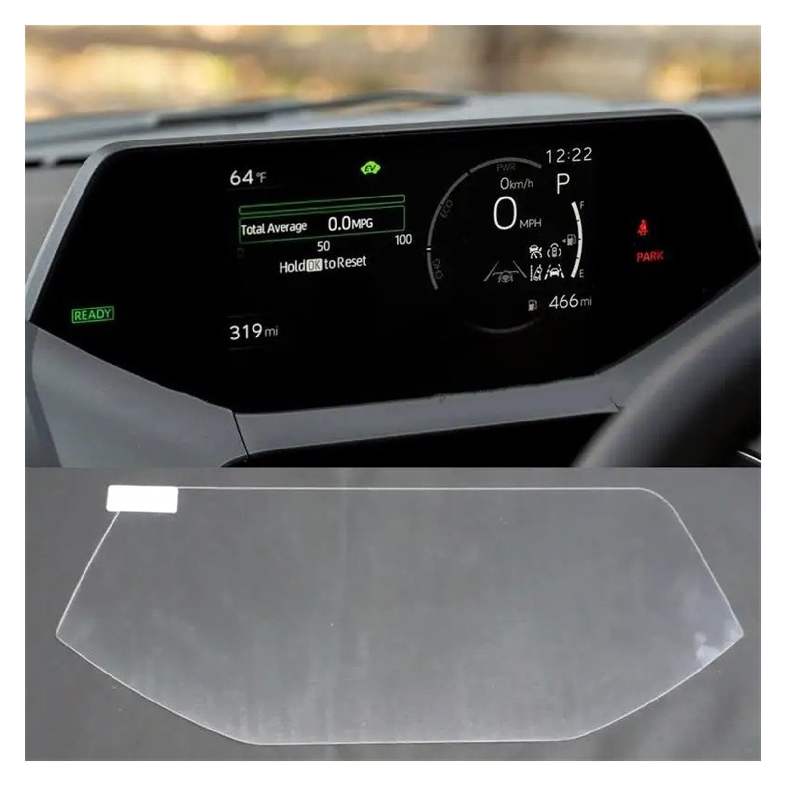 Instrumententafel Schutzfolie Gehärtetem Glas Screen Protector Instrument Dashboard Bildschirm Anti Scratch Film Armaturenbrett Glas Für Toyota Für Prius 2023 GPS Schutzfolie von DELORM