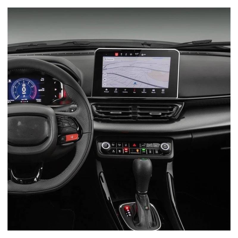 Instrumententafel Schutzfolie TPU Screen Protector Film Für FIAT Für Fastback 2024 10 Zoll Auto Infotainment GPS Navigation Innen Zubehör GPS Schutzfolie von DELORM