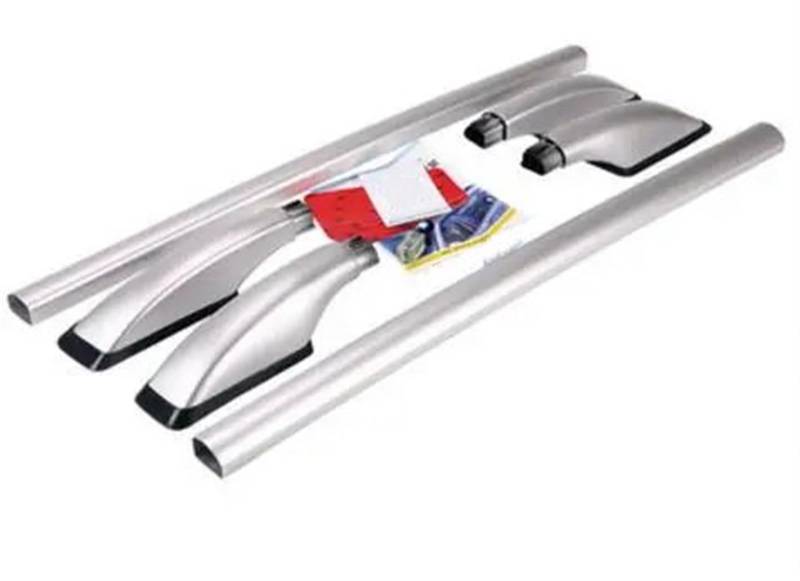 Relingträger Auto Aluminiumlegierung Dachträger Gepäckträger Bar Autozubehör Für Peugeot 206 207 Dach Gepäck Rack(Silber) von DELORM