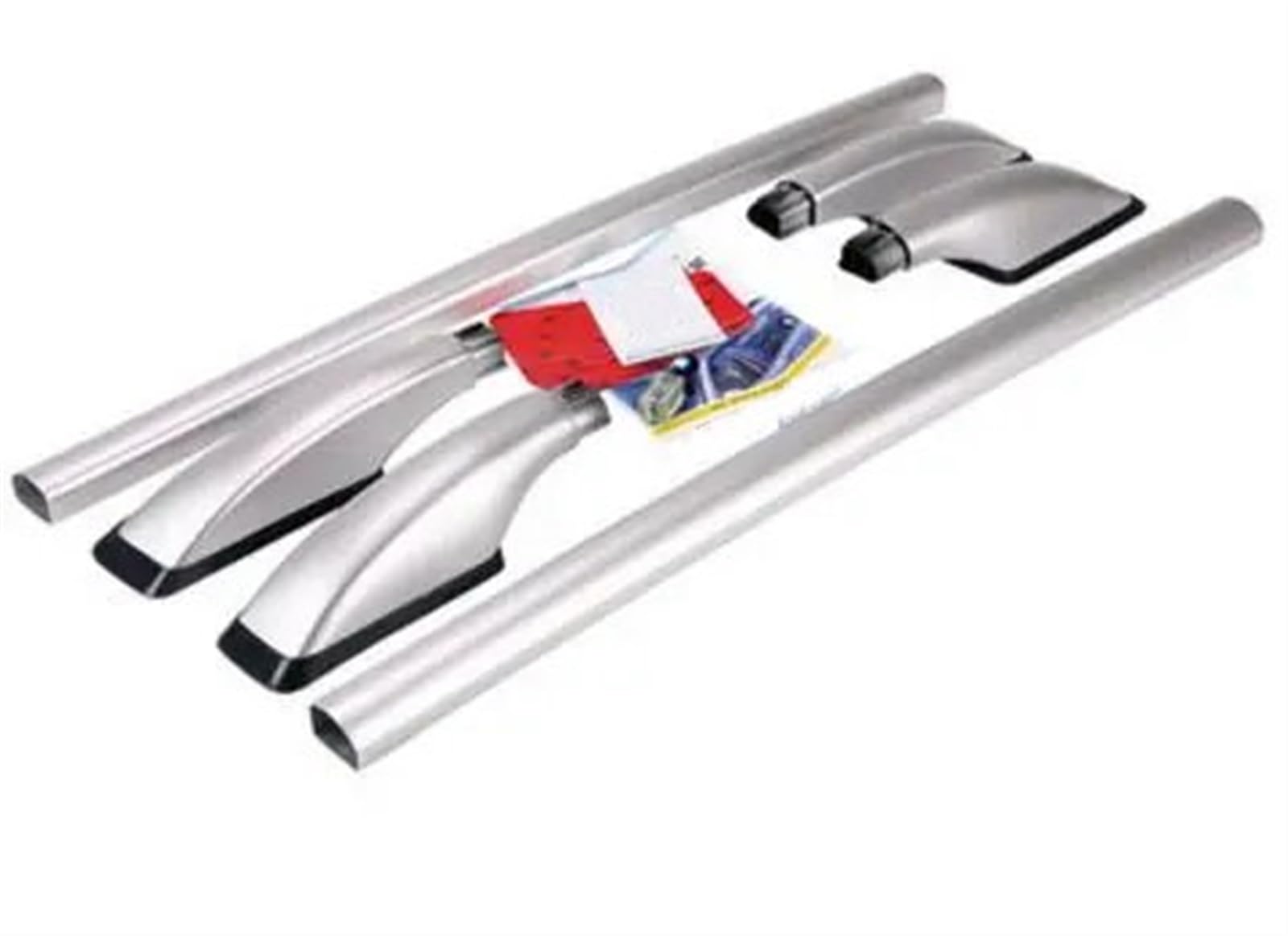 Relingträger Auto Aluminiumlegierung Dachträger Gepäckträger Bar Autozubehör Für Peugeot 307 Schrägheck Dach Gepäck Rack(Silber) von DELORM