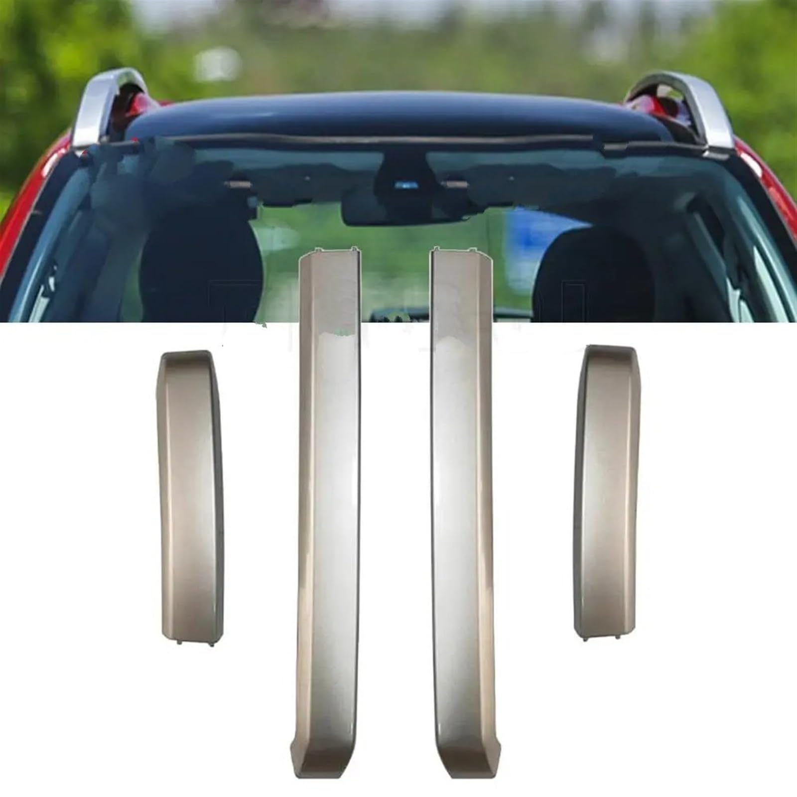 Relingträger Auto Styling Dachreling Endkappe Rack Basis Abdeckungen Für Peugeot 2008 MK1 2013 2014 2015 2016 2017 2018 Dach Gepäck Rack von DELORM