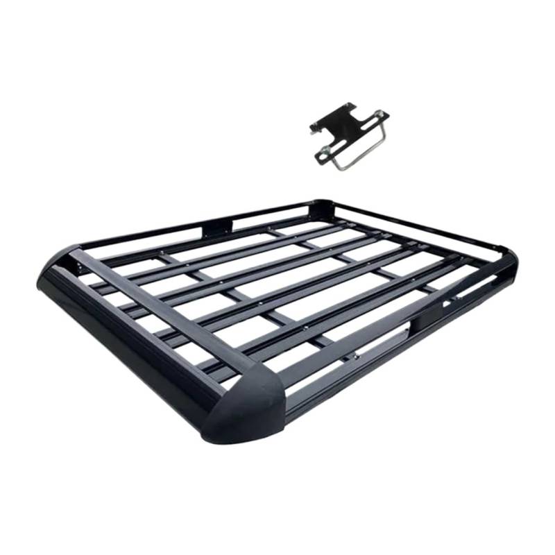 Relingträger Autodach-Gepäckträgerkorb 130/140x100CM Dach Gepäck Rack(Black 140X100CM) von DELORM