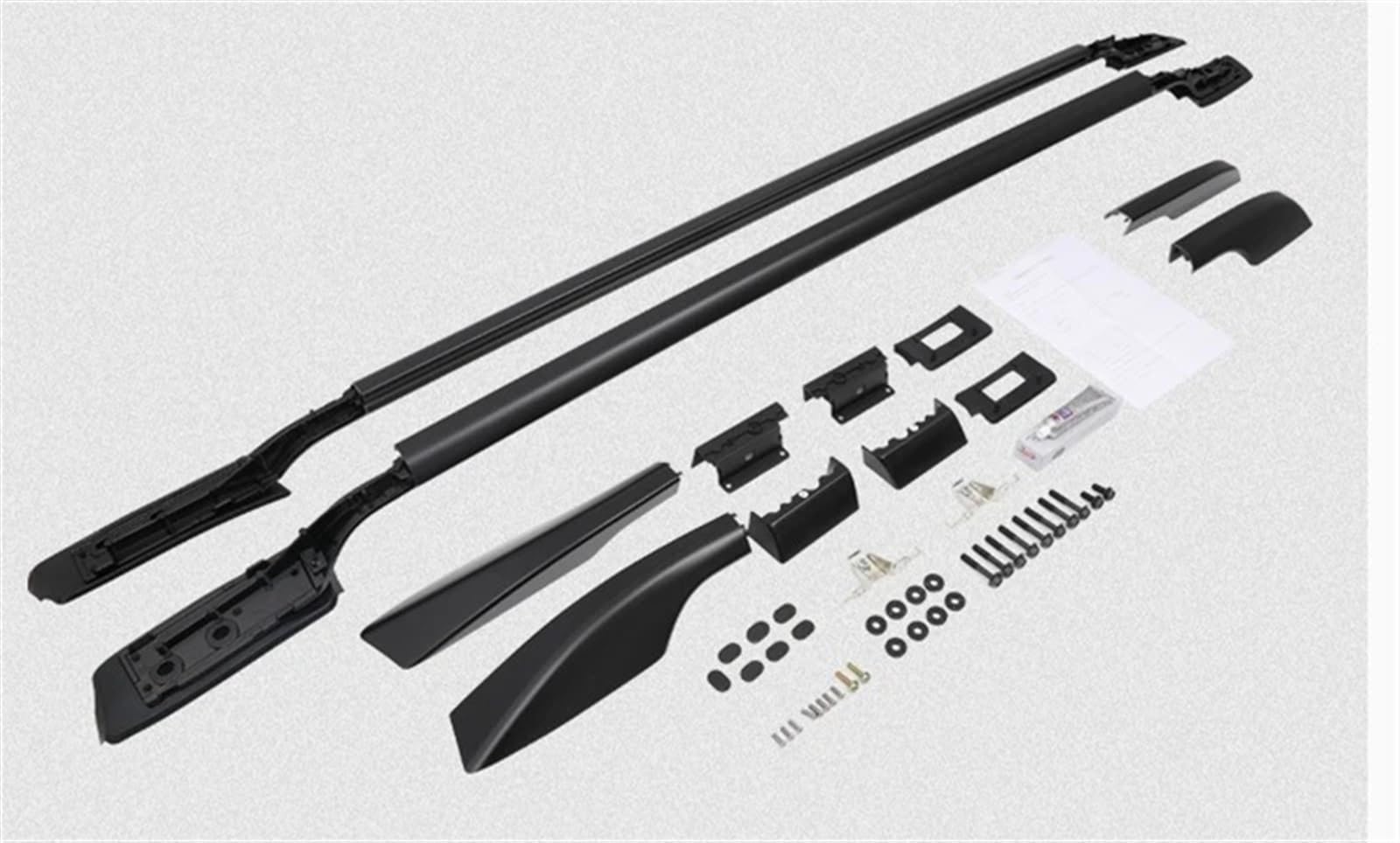 Relingträger Dachträger Gepäckträger Trägerschiene Für Toyota Für Land Für Cruiser LC200 2008 2009 2010 2011 2012 2013 2014 2015 2016 2017 2018 2019 2020 2021 Dach Gepäck Rack(Schwarz) von DELORM