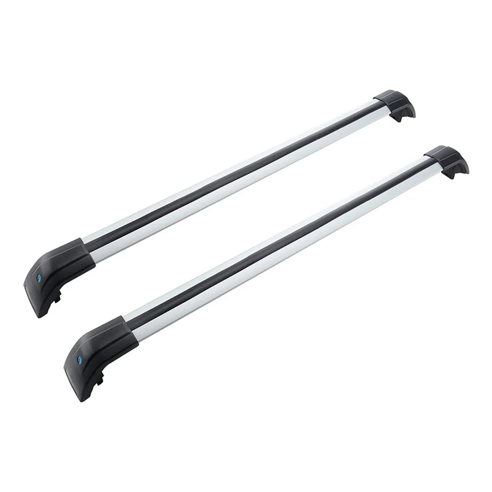 Relingträger Für Geely Für Geometry C Cross Bar Roof Rail Roof Rack Bar Dach Gepäck Rack(Silver - Black) von DELORM