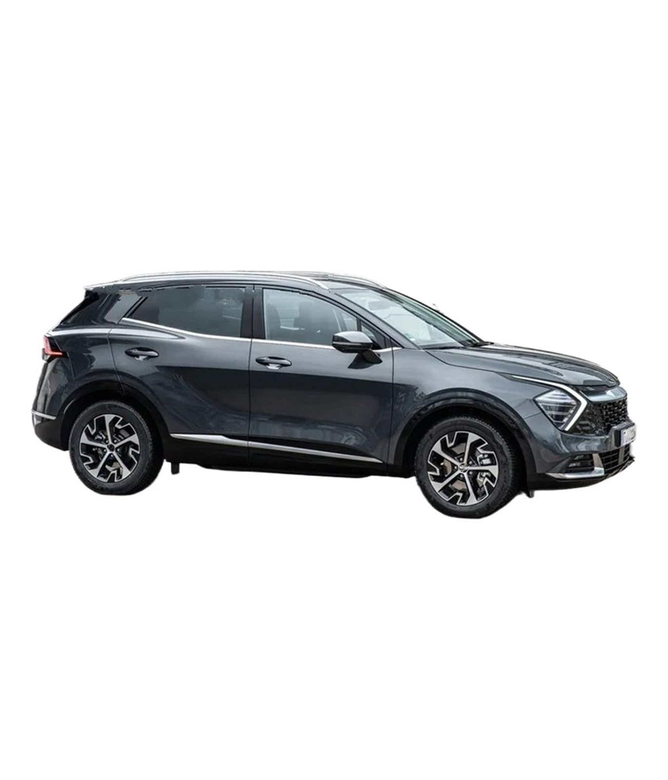 Relingträger Für KIA Für Sportage 2023 2024 2025 Dachträger Dachreling Bar Dach Gepäck Rack(Silber) von DELORM