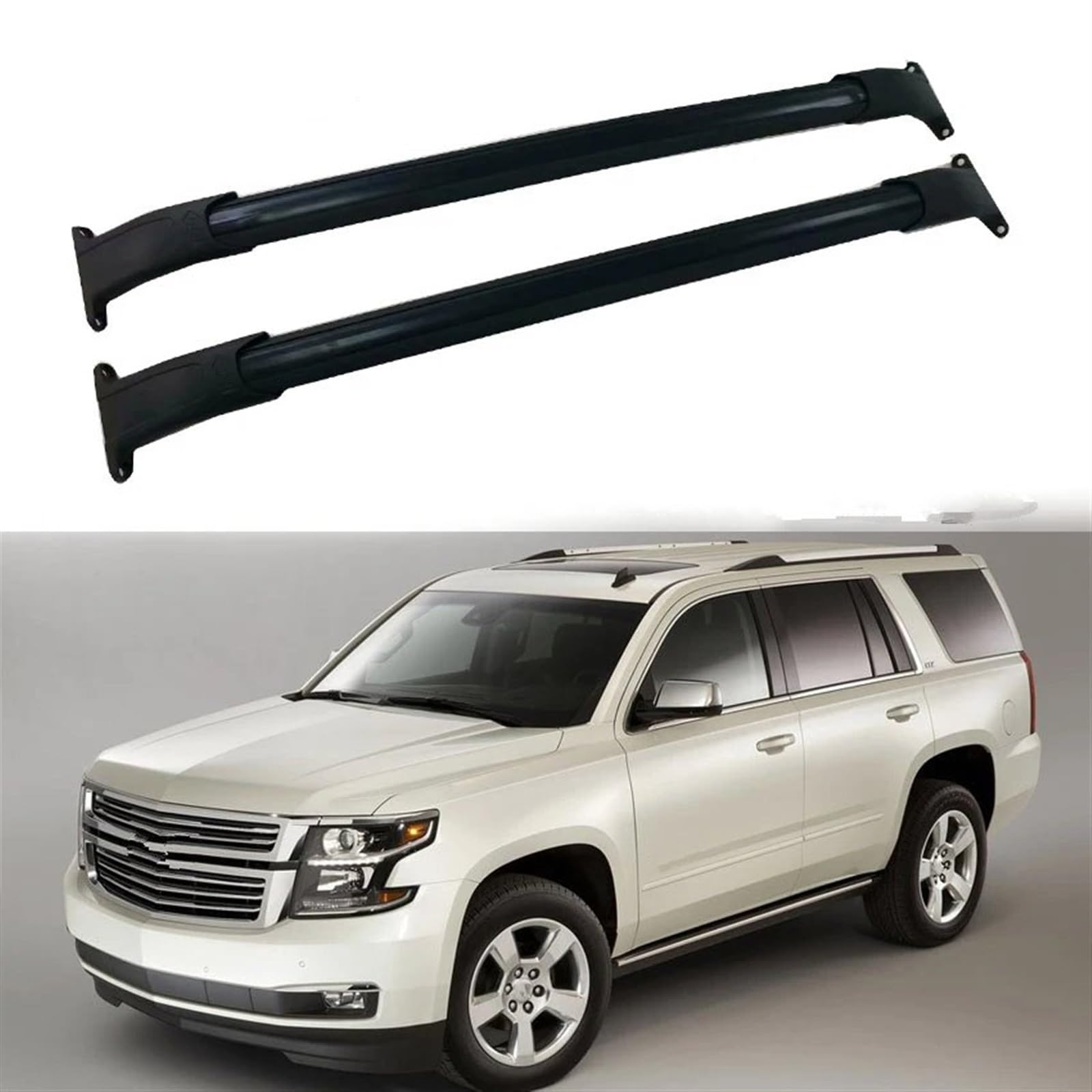 Relingträger Vollaluminiumlegierung Für Chevrolet Für Tahoe 2015 2016 2017 2018 2019 2020 Dachträger Dachreling Dachträger Dach Gepäck Rack von DELORM