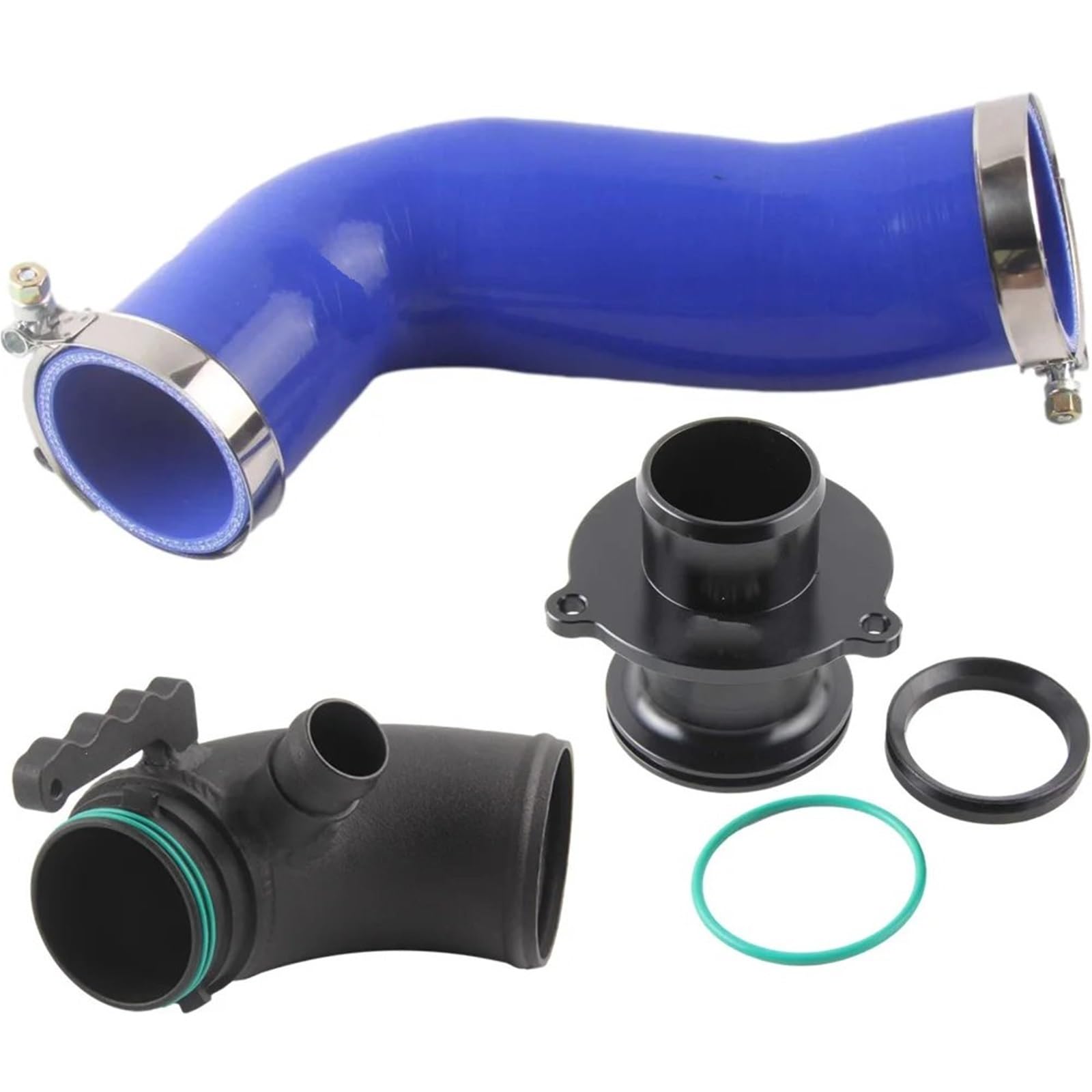 Schlauch Luftfilter Ansaugschlauch Turbo Einlasskrümmer Turboschalldämpfer Löschen FÜR Skoda FÜR Octavia MK3 1.8T 2.0T Silikon Kaltluft Ansaugrohr(Blau) von DELORM