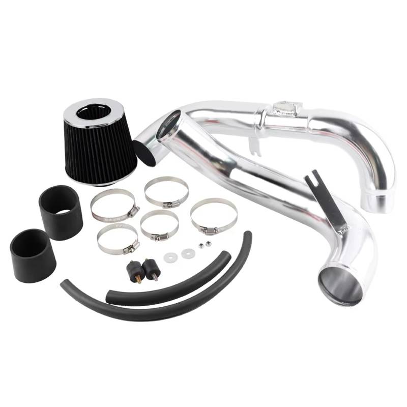 Schlauch Luftfilter Lufteinlässe Teile Motorteile Rot Schwarz 3'' Kaltluftansaugrohr Kit Trockenfilter Für Civic EX/LX/DX 1.8L 2006 2007 2008 2009 2010 2011 Kaltluft Ansaugrohr(Schwarz) von DELORM