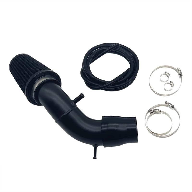 Schlauch Luftfilter Lufteinlass-Kit Lufteinlass-Hochfluss-Zufuhrsystem In Airbox-Position Für Abarth 500 595 695 Kaltluft Ansaugrohr(Red Silicone Hose) von DELORM