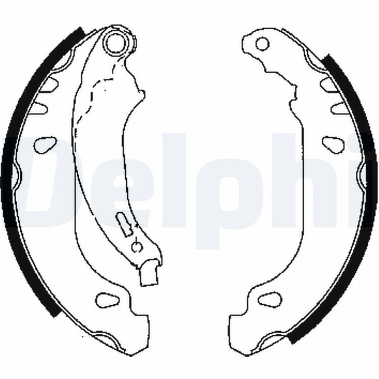 Delphi Bremsbacken hinten Peugeot 206 206+ von DELPHI