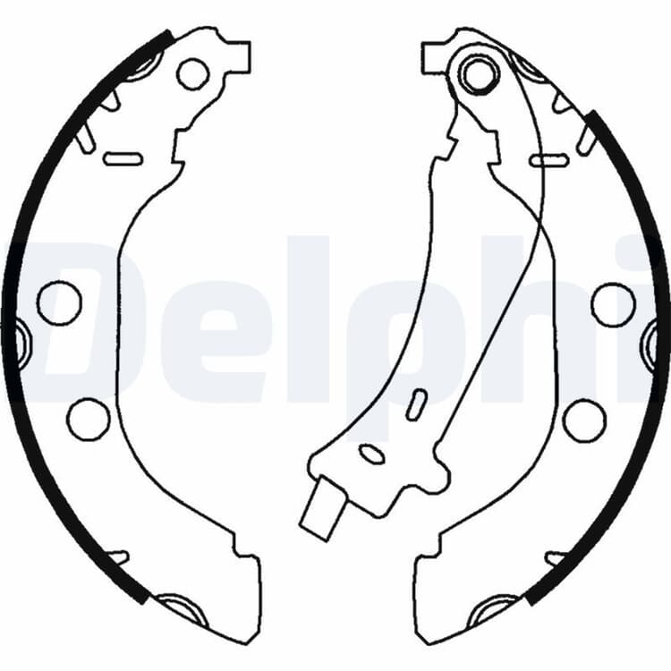 Delphi Bremsbacken hinten Peugeot 406 von DELPHI