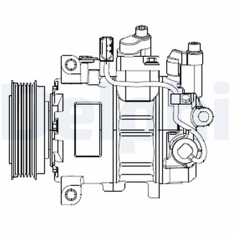 Delphi Klimakompressor Audi A4 A5 A6 Q5 von DELPHI