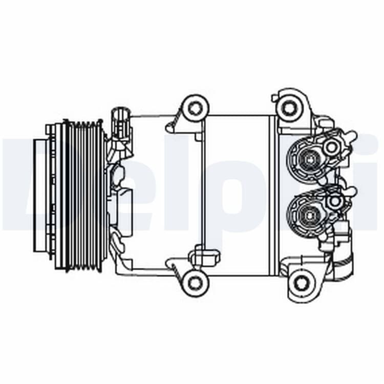 Delphi Klimakompressor Ford B-Max Fiesta Focus von DELPHI