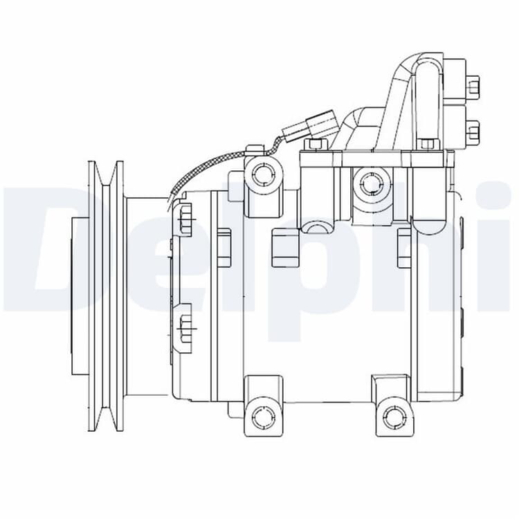 Delphi Klimakompressor Ford Ranger Mazda B-Serie Bt-50 von DELPHI