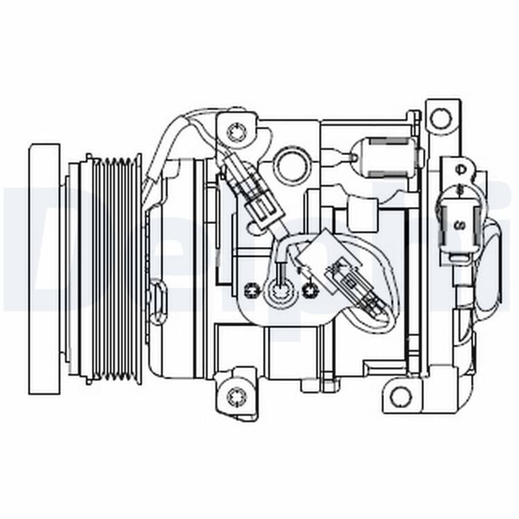 Delphi Klimakompressor Toyota Land Cruiser von DELPHI