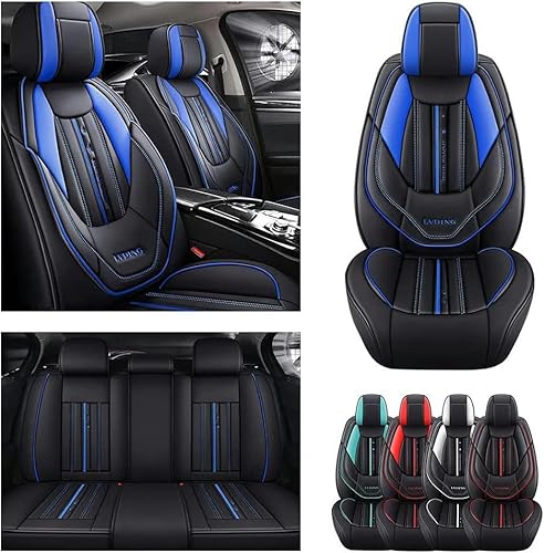 DELPOS Sitzbezüge Auto Autositzbezüge Universal Set für VW Golf 6 GTI Golf 7 Golf 7 GTI Golf tdi Golf sportsvan Auto Zubehör, Schwarzblau von DELPOS