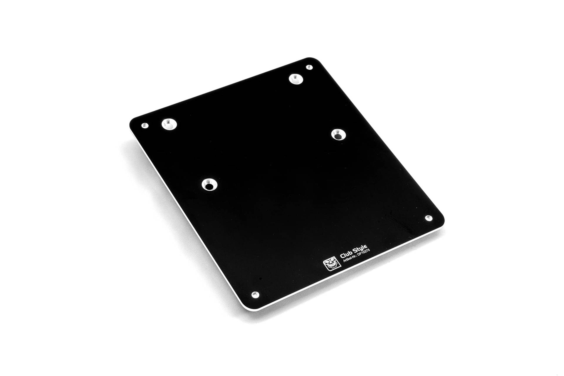 Delta Parts - Club Style Kennzeichenplatte Aluminium 180x200 mm passend für Harley-Davidson® Street Glide® – Platte für Kennzeichen in schwarz eloxiert 3mm Dicke - Ideal für Motorrad Kennzeichen von DELTA PARTS high quality custom parts