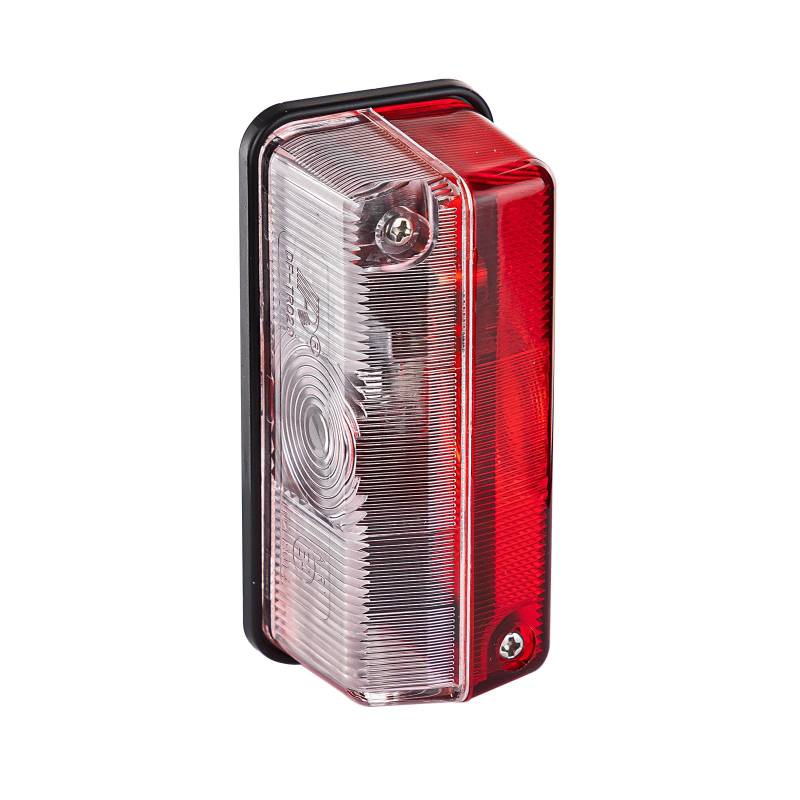 PKW Anhänger Begrenzungsleuchte Positionsleuchte Umrissleuchte Leuchte 12 V / 4 W rot/weiß von DEMA