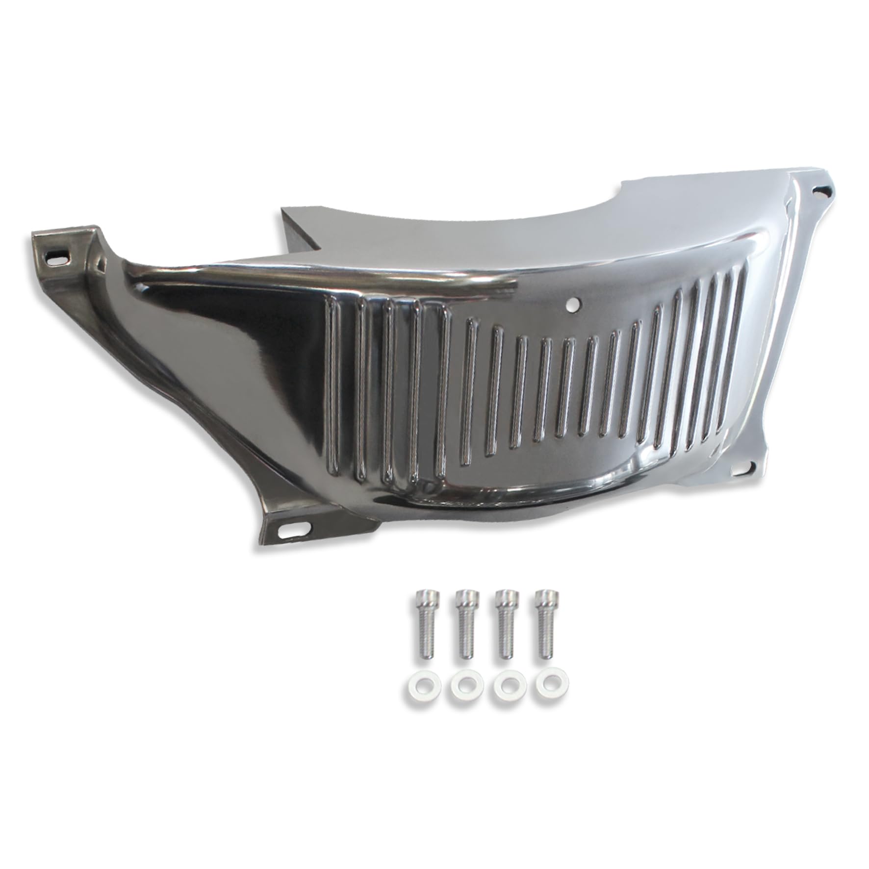 DEMOTOR PERFORMANCE Poliertes Aluminium Schwungrad-Staubschutz passend für Chevy TH350 TH400 Trans von DEMOTOR PERFORMANCE