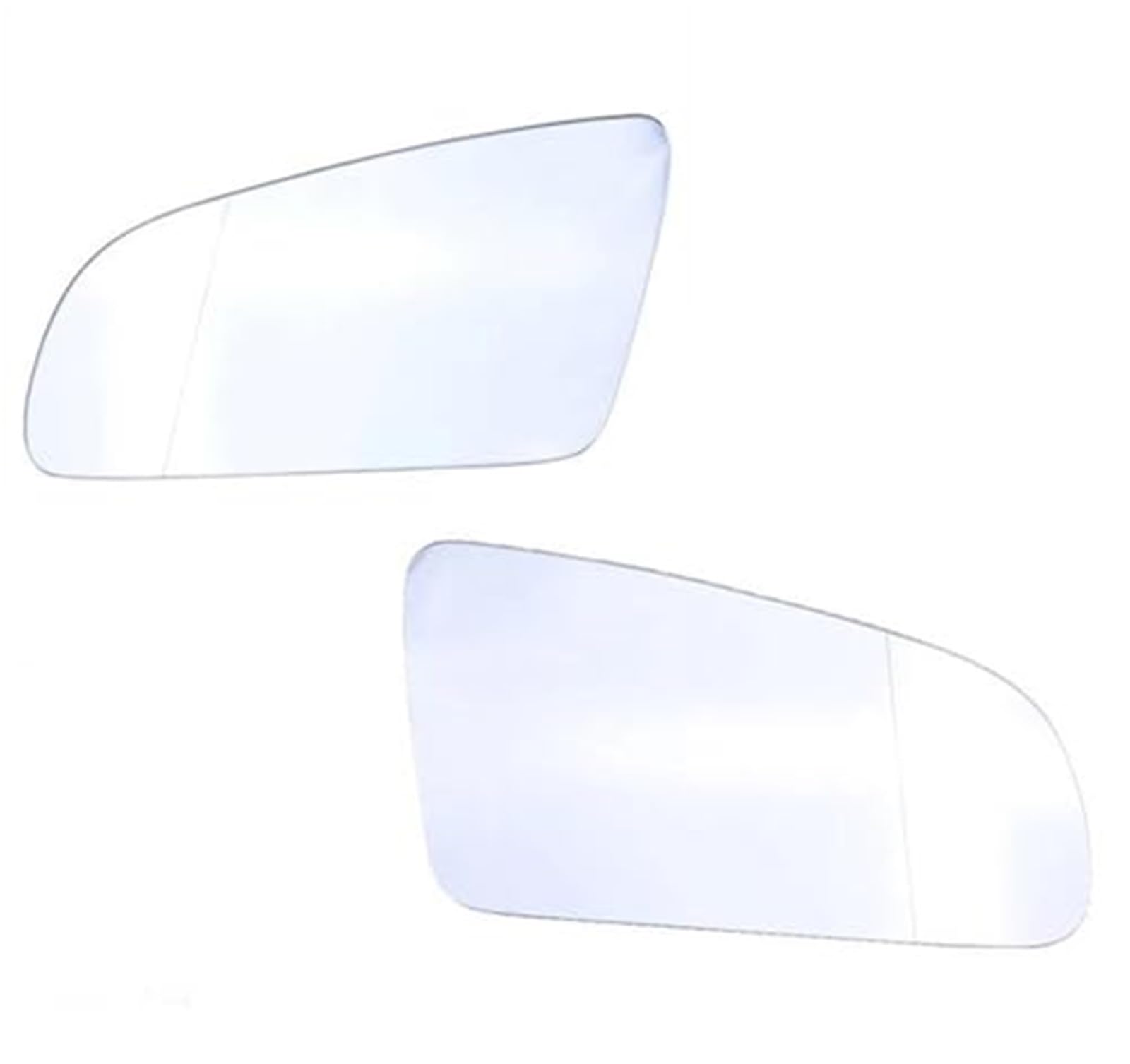 DEMULAX, for A3 S3 A4 B6 B7 A6 S6 2003-2008 Blau Weiß Auto Beheizte Seite Rückspiegel Glas Antibeschlag Tür Flügelspiegel Linse Seitentür Seitenspiegelglas(Black White a Pair) von DEMULAX