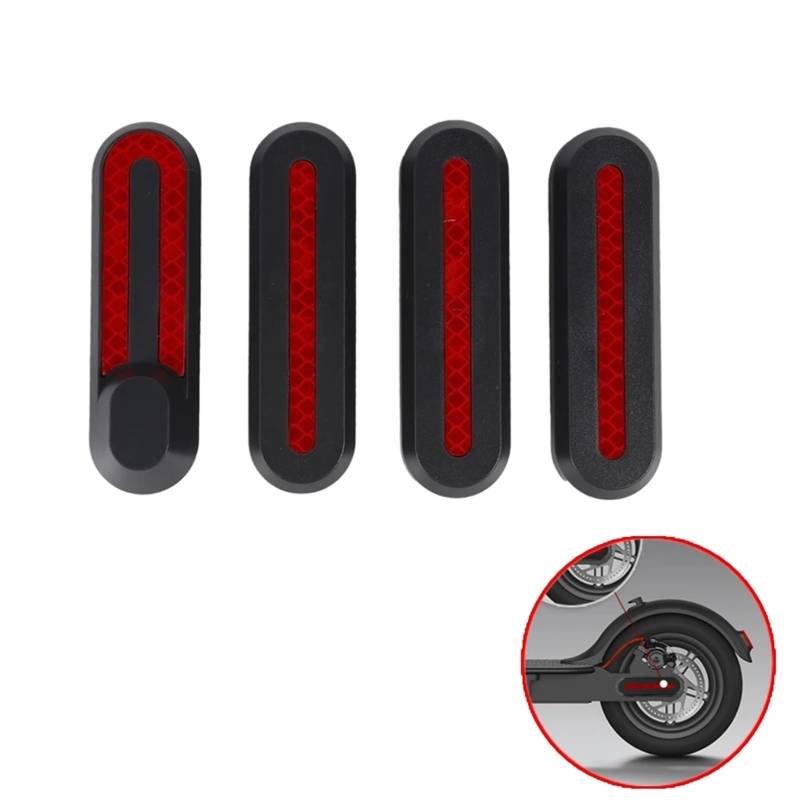 DEMULAX 1/2/4 Stück Radkappen-Schutzhüllen for nachtreflektierende Nachtaufkleber for Elektroroller, for Xiaomi, Mi M365 Pro 2 Reflektierende Roller-Radabdeckung(4pcs Wheel Cover D) von DEMULAX