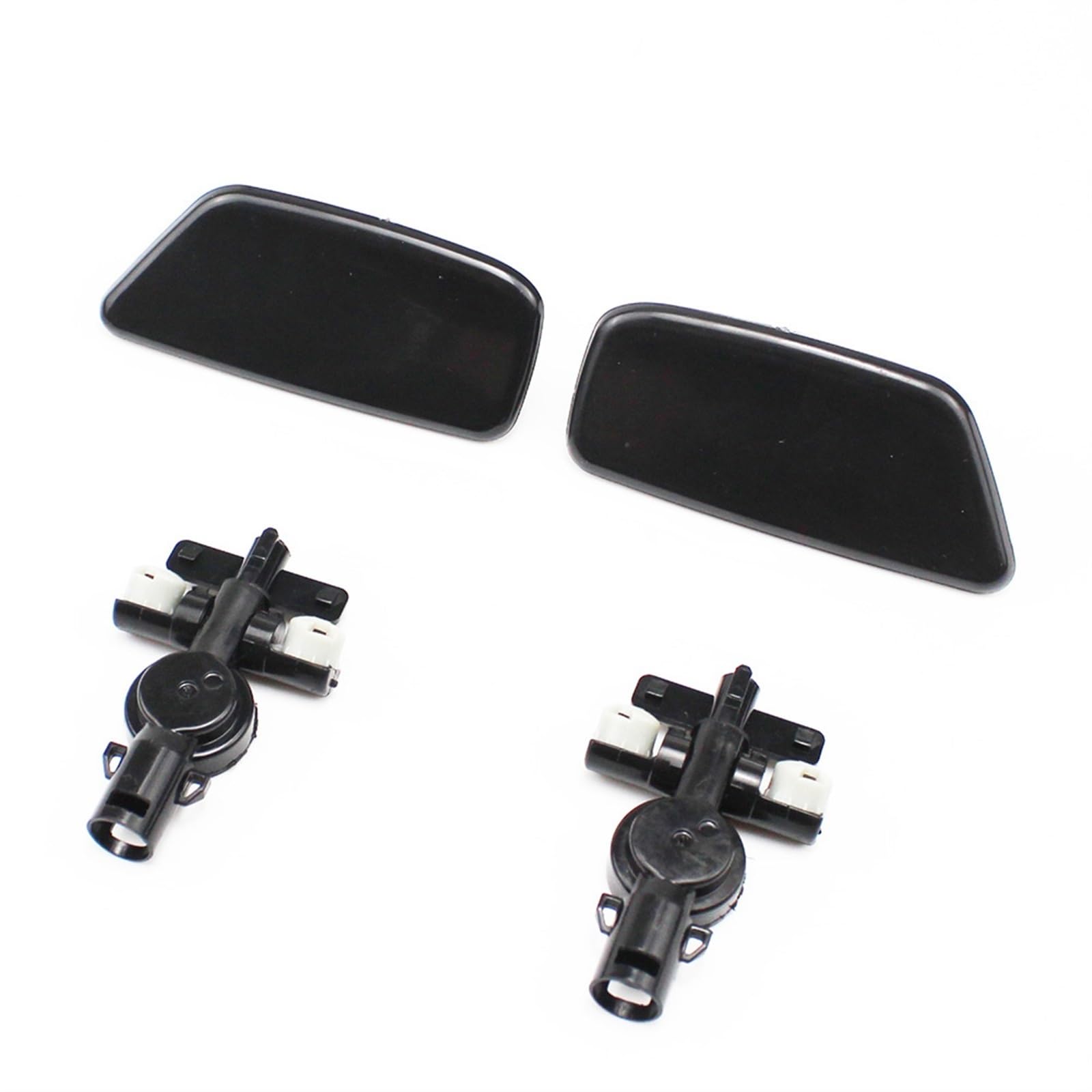 DEMULAX 1 Set Frontstoßstange Scheinwerfer Wassersprühdüsenabdeckung Scheinwerferwaschdüsenkappe mit Halter, for Subaru, for Forester 09-12 Scheinwerfer-Sprühabdeckung von DEMULAX