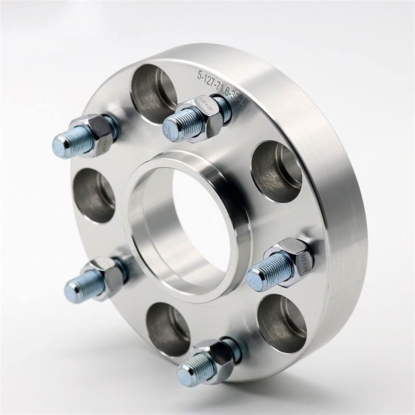 DEMULAX 2 4 stück 15 20 25 30 35mm PCD 5x120 CB 64,1mm Spurverbreiterung Adapter 5 Lug, for Tesla, Modell S Modell X M14xP1.5 Spurverbreiterungen für Autos(2PCS 20mm Silver) von DEMULAX