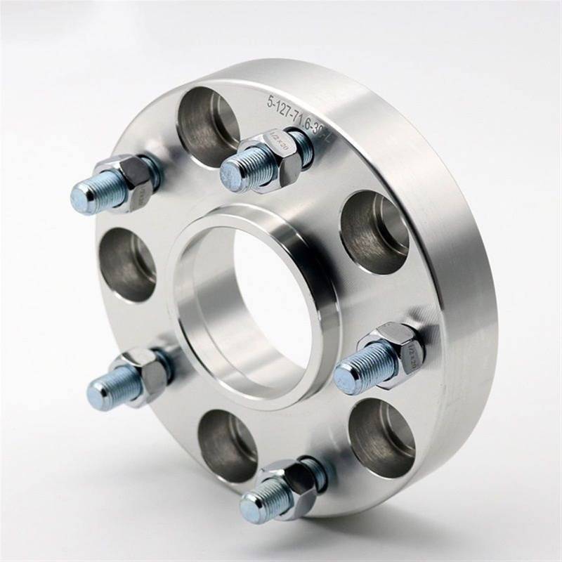 DEMULAX 2 4 stück 15 20 25 30 35mm PCD 5x120 CB 64,1mm Spurverbreiterung Adapter 5 Lug, for Tesla, Modell S Modell X M14xP1.5 Spurverbreiterungen für Autos(2PCS 30mm Silver) von DEMULAX