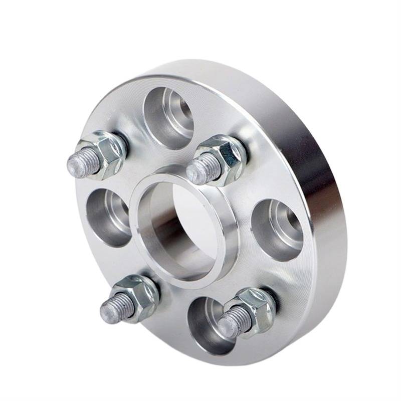 DEMULAX 2 4 stück 15 20 25 30mm PCD 4x100 CB 56,1mm Rad Spacer Adapter, for JAZZ, Gnade Brio N-BOX N-ONE N-WGN, for, for MINI, Spurverbreiterungen für Autos(2PCS 15mm Silver) von DEMULAX