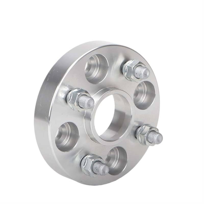 DEMULAX 2 4 stück PCD 4x 114,3 15 20 25 30 35mm Hubcentric 60,1mm mutter 12 * 1,5 rad spacer adapter Spurverbreiterungen für Autos(2PCS 30mm Silver) von DEMULAX