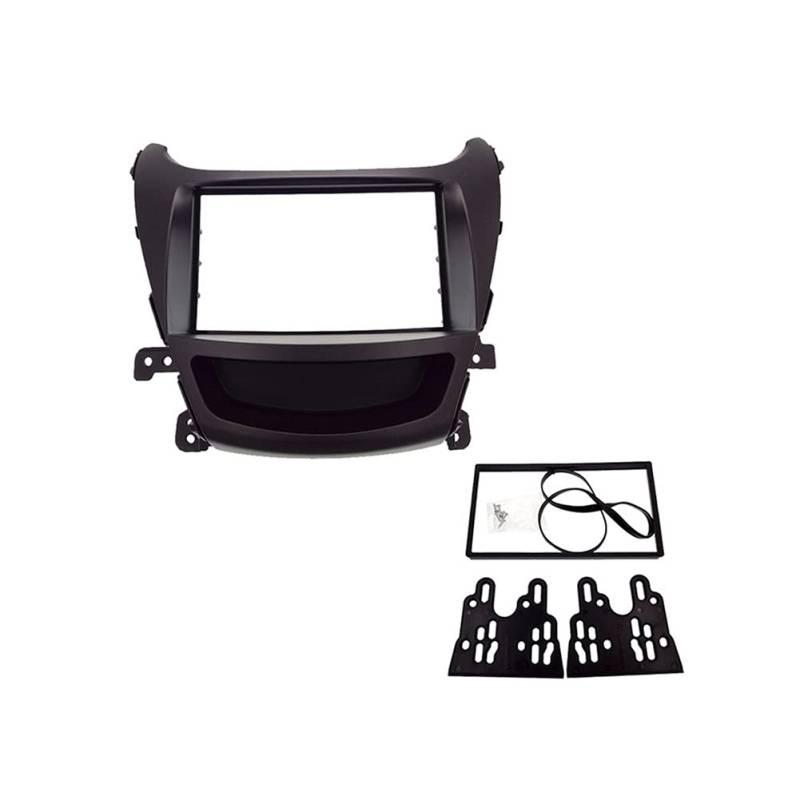 DEMULAX 2-DIN-Doppel-DIN-CD-DVD-Radio-Blende, Stereo-Blende, Armaturenbrett-CD-Verkleidungs-Installationssatz, for Hyundai, for Elantra, I-35 2014 RHD Fahrzeug-Radio-Verkleidungsset(173x98mm) von DEMULAX