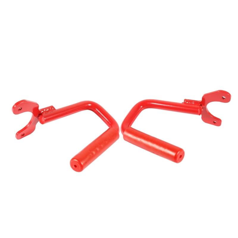 DEMULAX 2 Stück Auto-Vordersitz-Haltegriffe Vorderdach-Sicherheitsgriffstange, for Jeep, for Wrangler TJ 1997-2006 Autodach-Haltegriff(Red) von DEMULAX