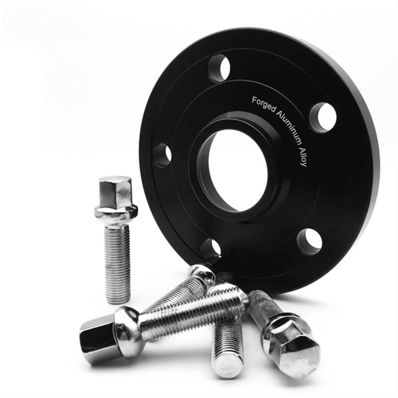 DEMULAX 2 Stück PCD 5x110 CB 65,1 mm Spurverbreiterung Adapter, for Jeep, Cherokee Renegade Compass, for Alfa Romeo, Stelvio Giulia Spurverbreiterungen für Autos(Black adapter 20mm) von DEMULAX