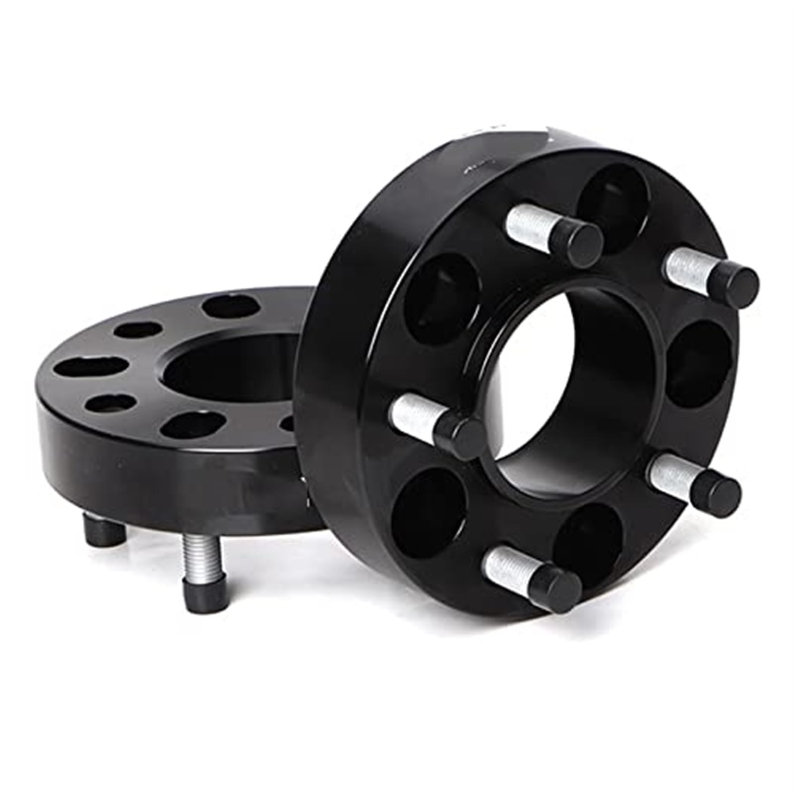 DEMULAX 2 Stück PCD 5x114,3 CB 66,5 mm 20/25/30/35/40 mm Aluminium-Radabstandshalter-Adapter 5 Lug SUIT, for Auto Spurverbreiterungen für Autos(BLACK 2PCS 40mm Black) von DEMULAX