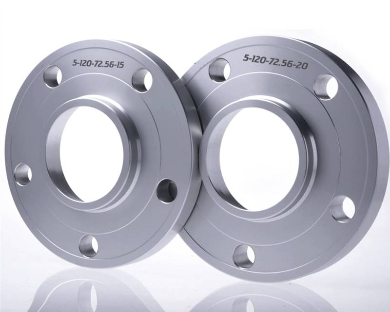 DEMULAX 2 stück PCD 5x120 CB 67,1 Spurverbreiterung Adapter, for Buick, GL8 LaCrosse Park Avenue Regal, for Opel, Insignia Spurverbreiterungen für Autos(Silver spacer 20mm) von DEMULAX