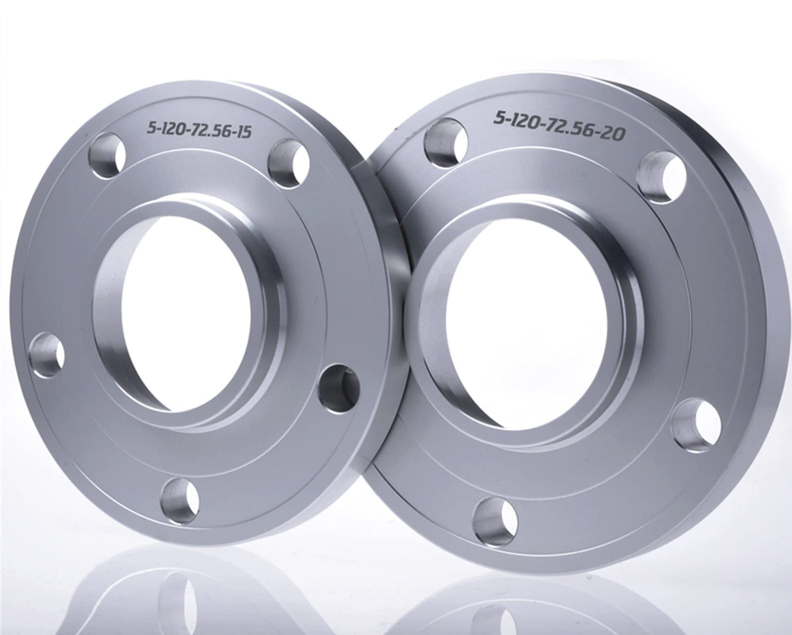 DEMULAX 2 stück PCD 5x120 CB 67,1 Spurverbreiterung Adapter, for Buick, GL8 LaCrosse Park Avenue Regal, for Opel, Insignia Spurverbreiterungen für Autos(Silver spacer 30mm) von DEMULAX