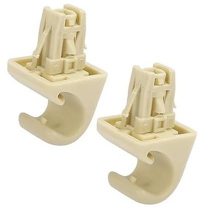 DEMULAX 2 stücke Beige Auto Sonnenblende Haken Clip Halterung Retainer 74348-33040 Clips für die innere Sonnenblende von DEMULAX