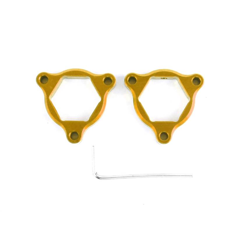 DEMULAX 22 MM, for Ducati, for Hypermotard 1100 S EVO Steetfighter 1198 848 999 Motorrad 22 mm CNC-Aluminium-Federgabel-Vorspannungsversteller Gabelvorspannungseinsteller(Gold) von DEMULAX