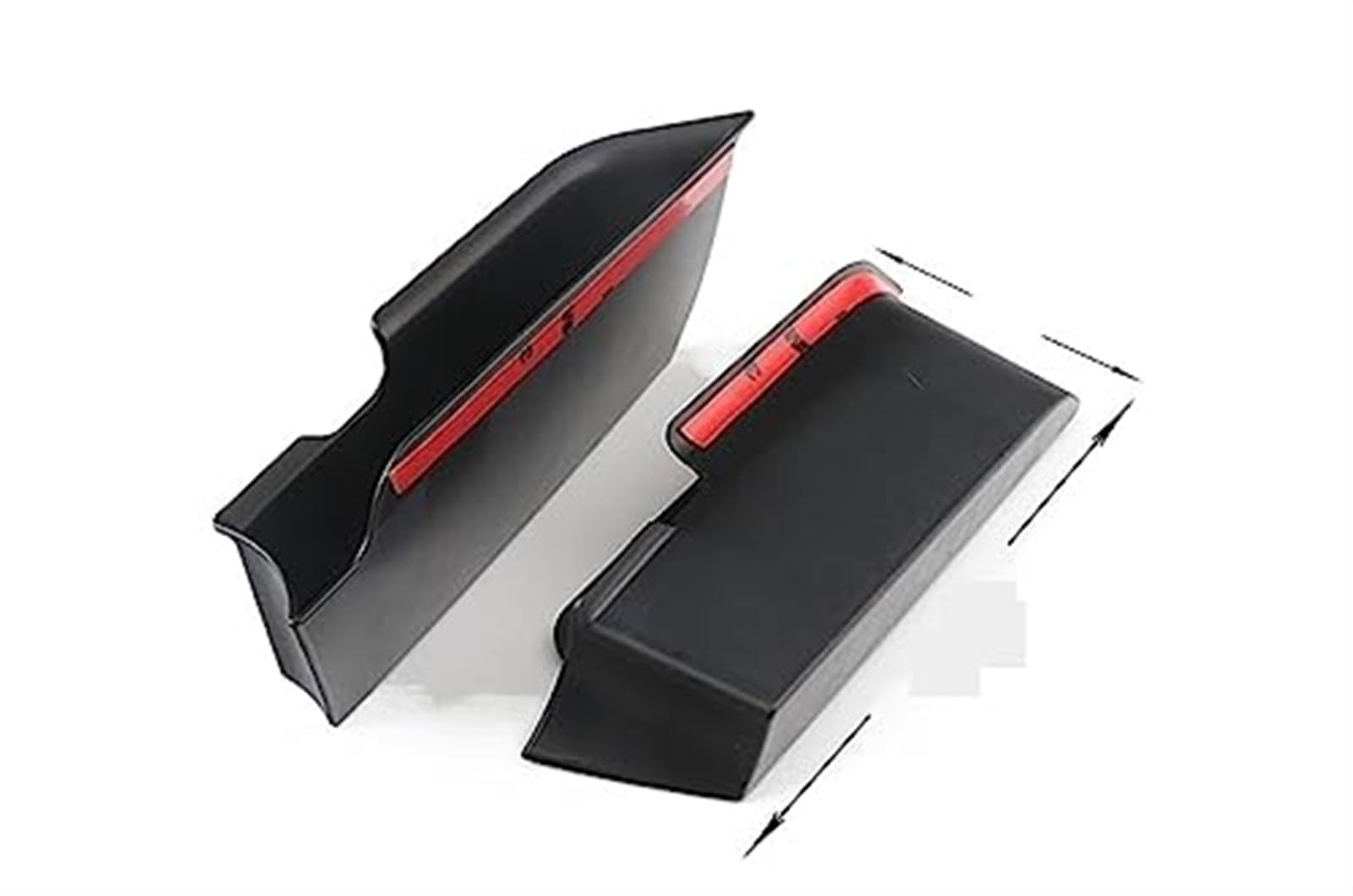 DEMULAX 2PCS Auto-Innenseite Vordertürgriff Armlehnen Aufbewahrungsbox ABS-Tabletthalter, for Mini, Cooper F55 F56 Auto-Styling-Zubehör Autotürgriff-Aufbewahrungsbox Aufbewahrungsbox für die Armlehne von DEMULAX