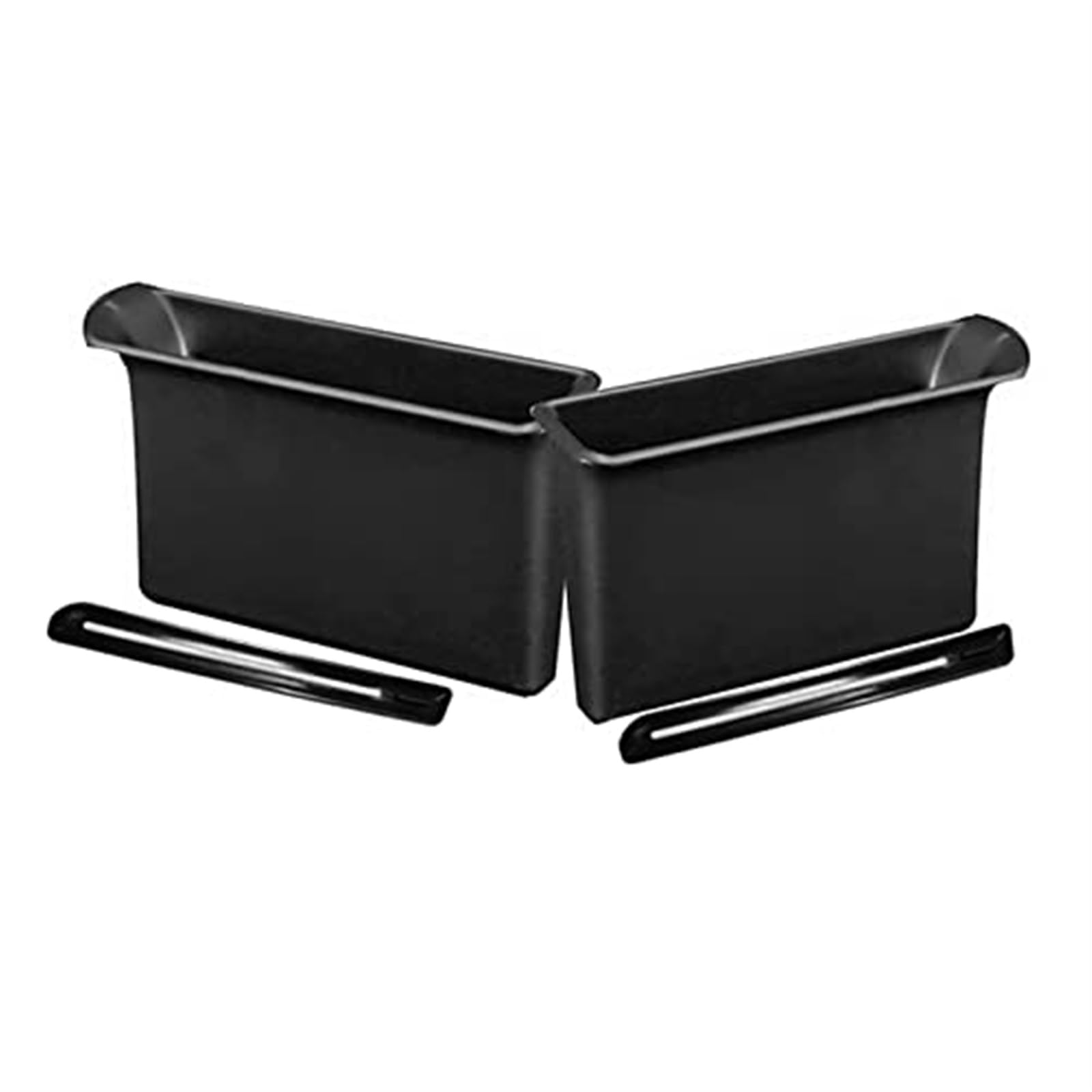 DEMULAX 2PCS Vordertürseite Schwarz Aufbewahrungsbox Grifftasche, for Jimny JB64 JB74W 2019 2020 2021 2022 Autotürgriff Aufbewahrungsbox Aufbewahrungsbox für die Armlehne des Autos von DEMULAX