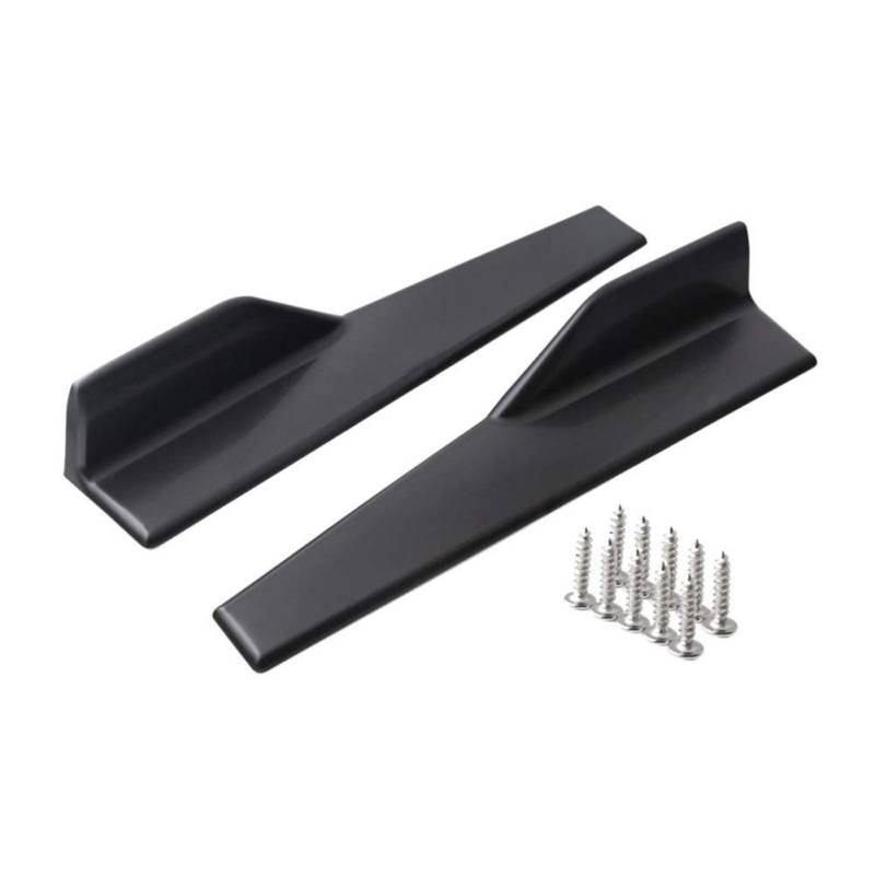 DEMULAX 2Pcs Universal 45cm Auto Wide Body Seitenschweller Splitter Kit Modifizierte Seitenschweller Rocker Anti-Scratch Winglet Wings Stoßstange Stoßstangenspoiler von DEMULAX