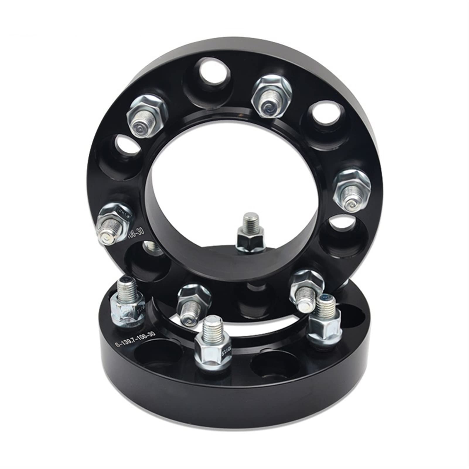 DEMULAX 4 STÜCKE Aluminium 6x139,7 CB106mm Spurverbreiterung Adapter 30mm Meisten Adapter für Auto-Radabstandshalter von DEMULAX