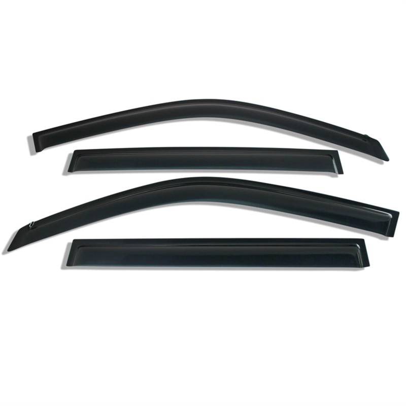 DEMULAX 4 Stück Sonnenschutz Wetterschutz ABS Schwarz Seitentür Fenster Visier, for Nissan, for X-Trail, for T30 2001 2002 2003 2004 2005 2006 2007 Seitenfensterabweiser von DEMULAX